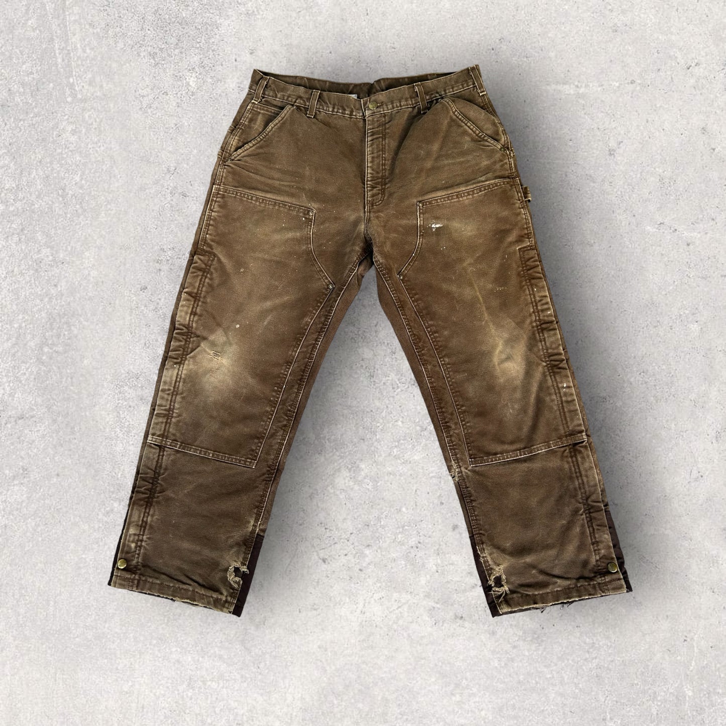 Vintage Carhartt Mocha Double Knee Pants (38x30)